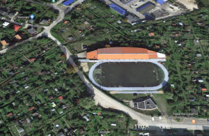 Widok dawnego stadionu OSW. Fot. mapy Google